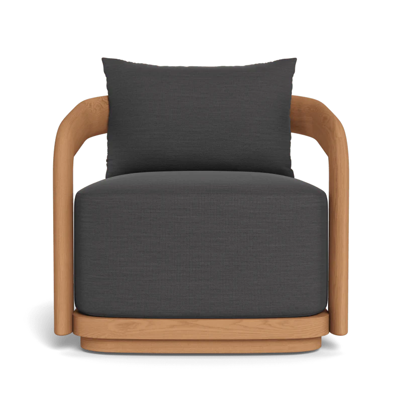 Chloe Teak Swivel Lounge Chair - Image 9