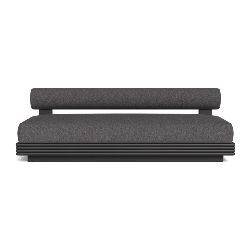 Collins Aluminum 2 Seat Armless Sofa - Image 18