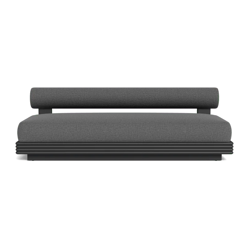Collins Aluminum 2 Seat Armless Sofa - Image 22