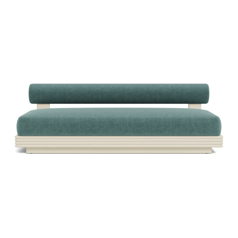 Collins Aluminum 2 Seat Armless Sofa - Image 24