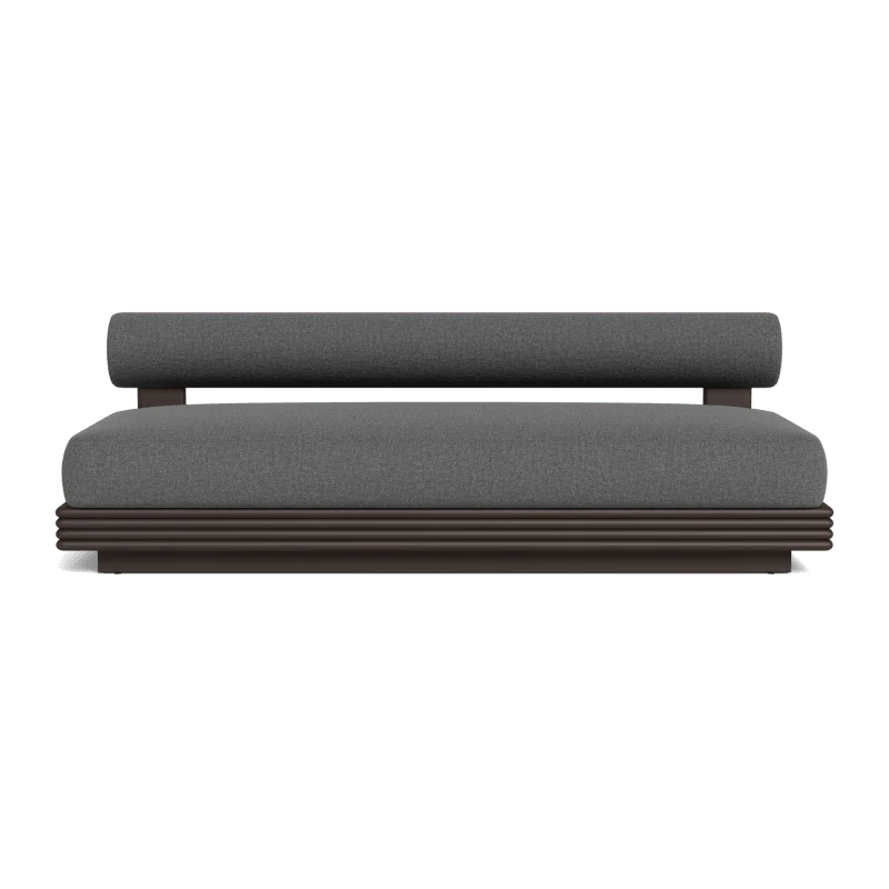 Collins Aluminum 2 Seat Armless Sofa - Image 47