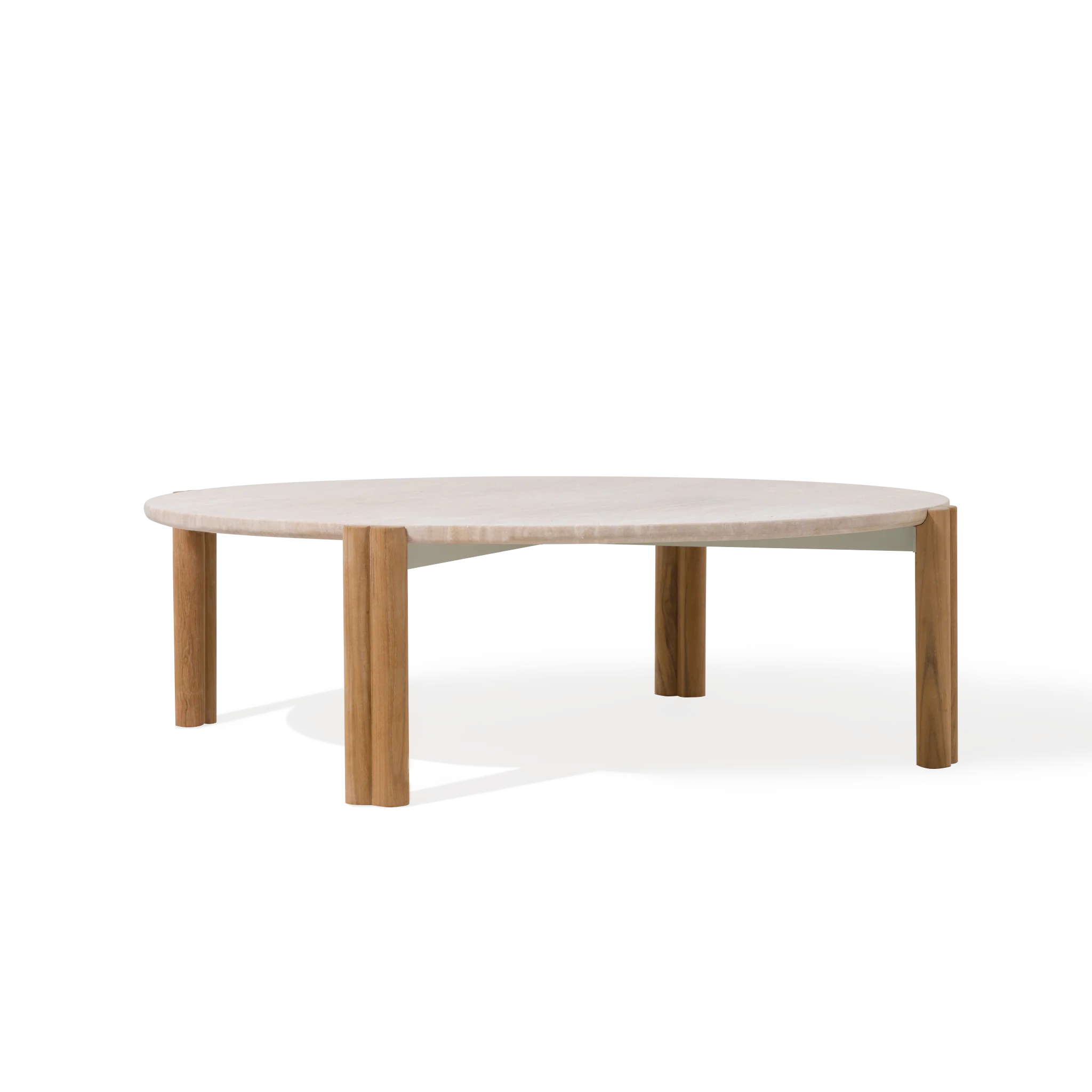 Cove Teak Round Coffee Table - Image 3