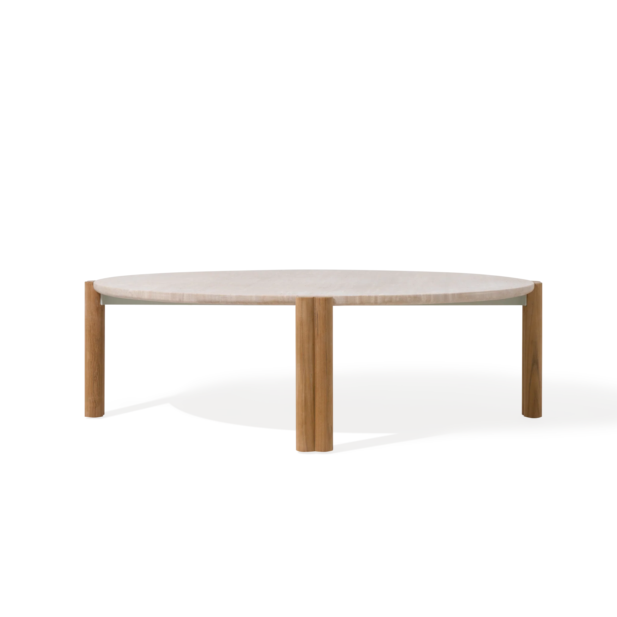 Cove Teak Round Coffee Table - Image 4