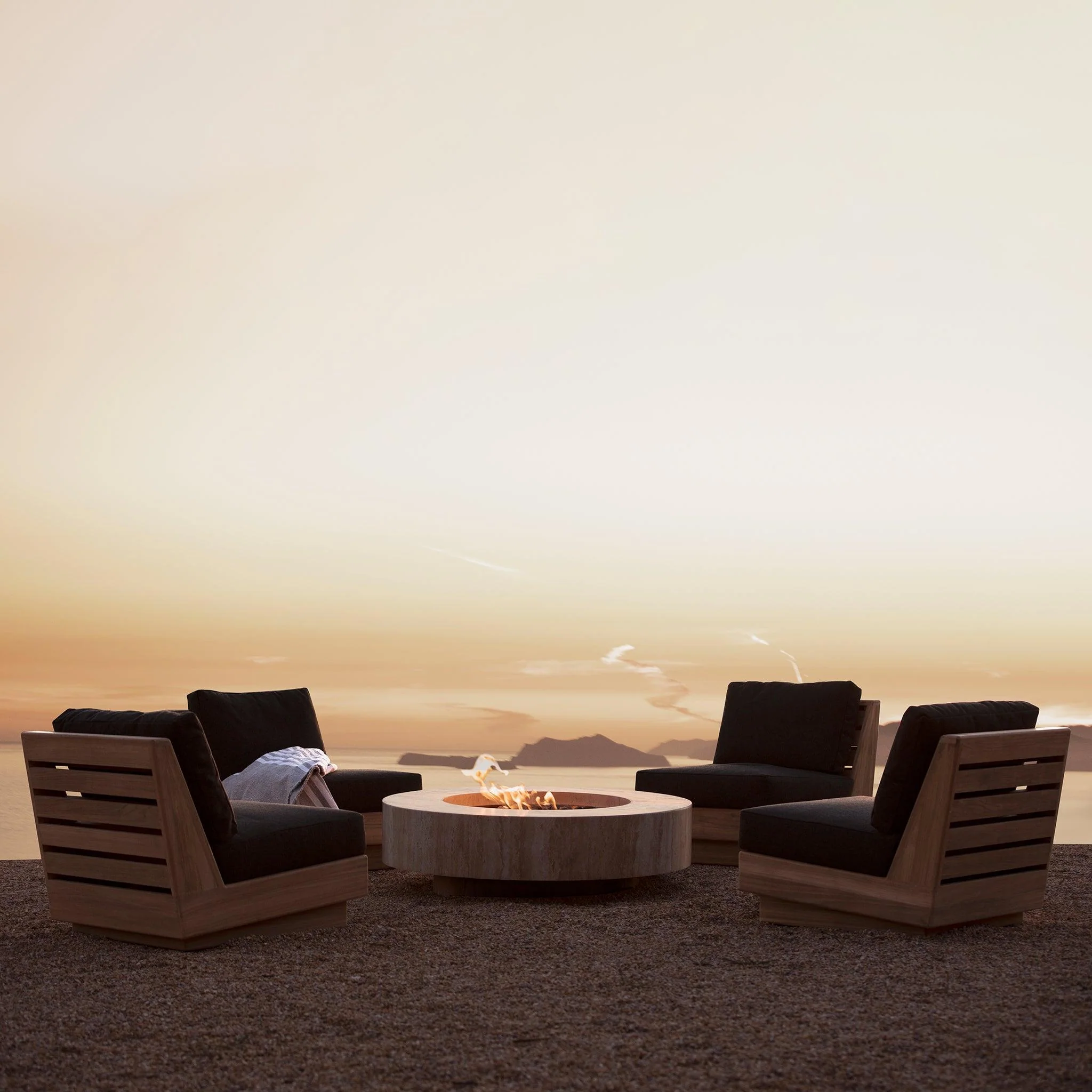 Mason Round Burner Fire Table - Image 4