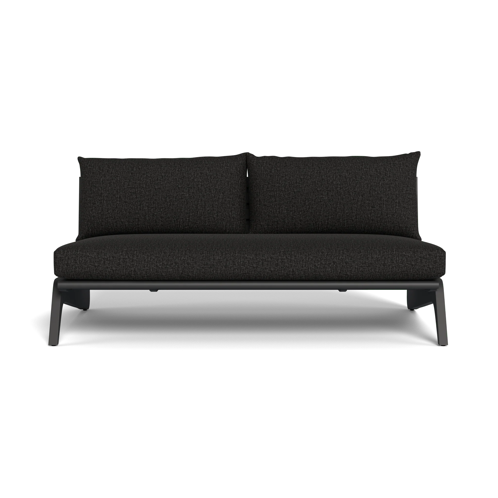 MLB Aluminum 2 Seat Armless Sofa