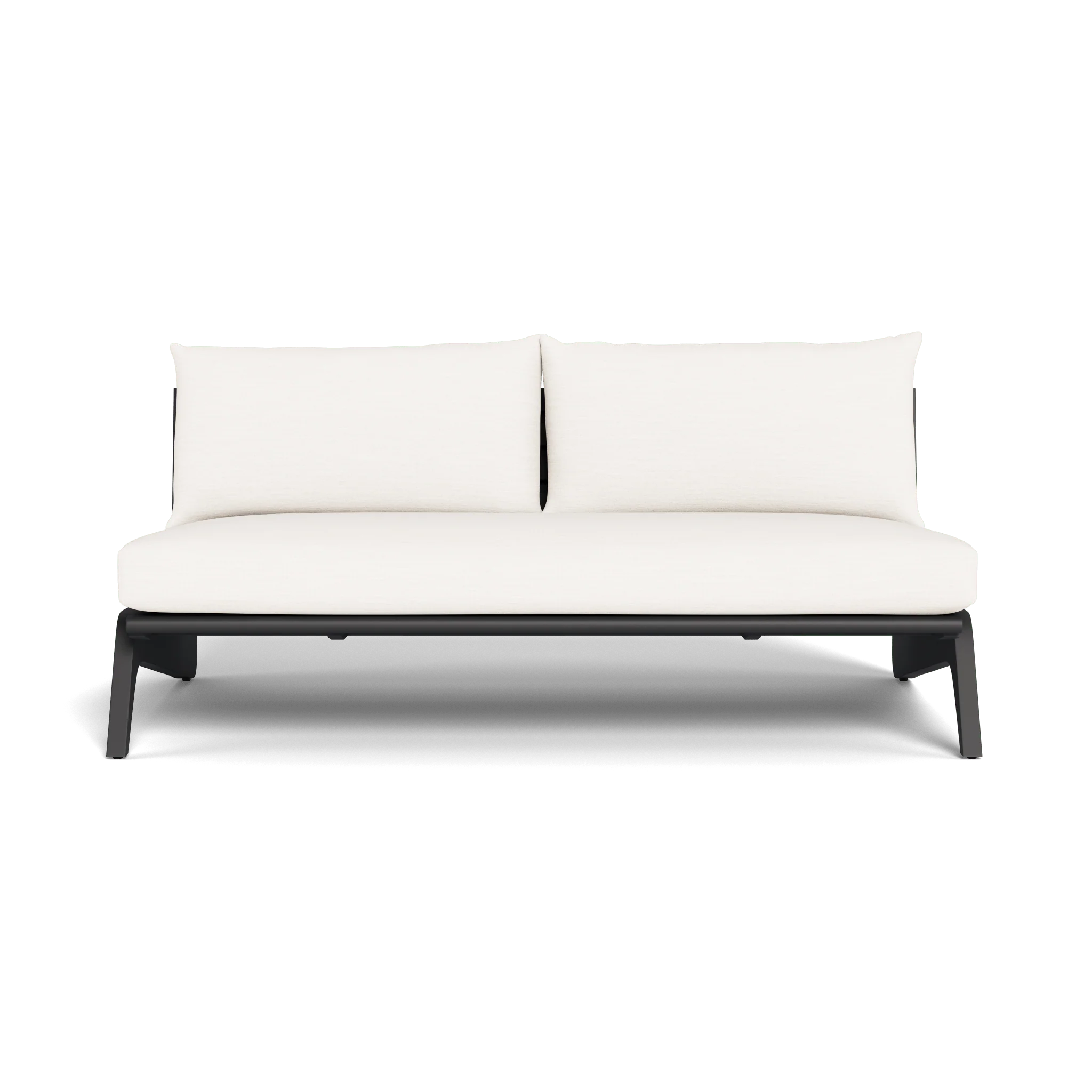 MLB Aluminum 2 Seat Armless Sofa - Image 12