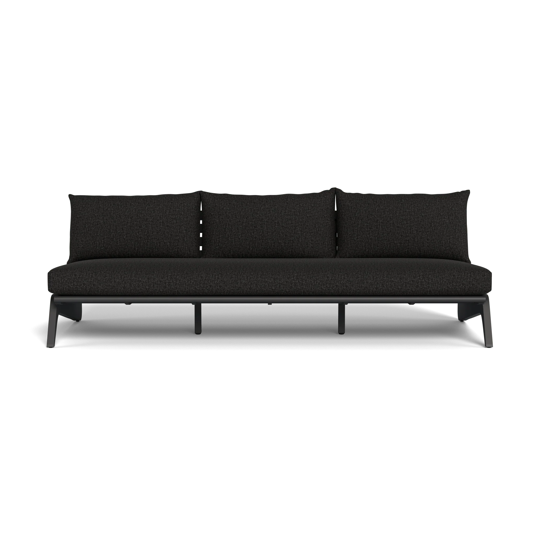 MLB Aluminum 3 Seat Armless Sofa