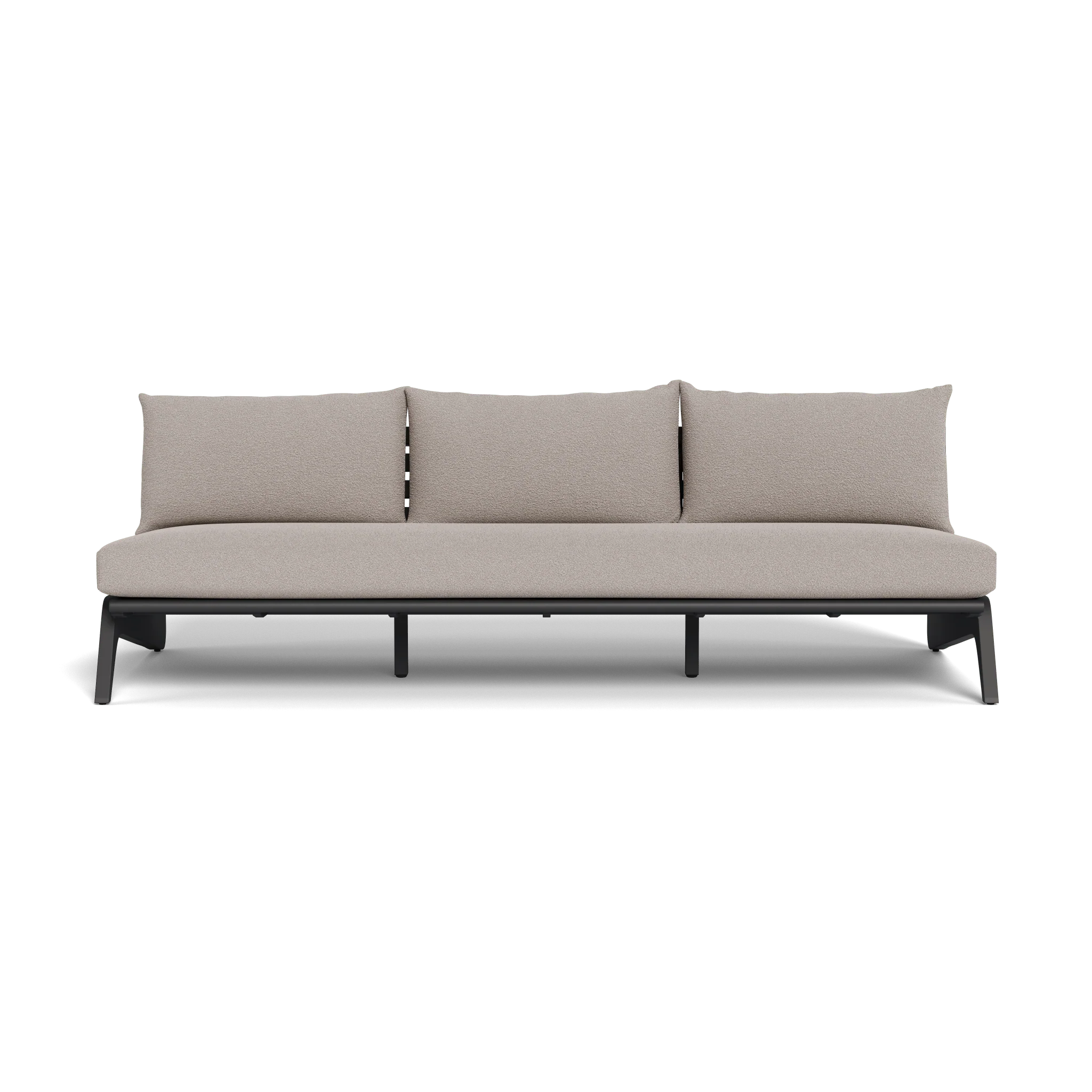 MLB Aluminum 3 Seat Armless Sofa - Image 12
