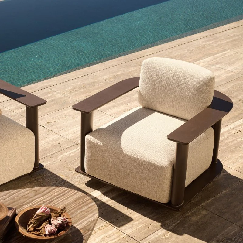 Newport Aluminum Barrel Lounge Chair - Image 10