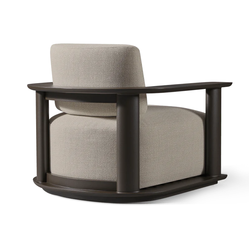 Newport Aluminum Barrel Lounge Chair - Image 5