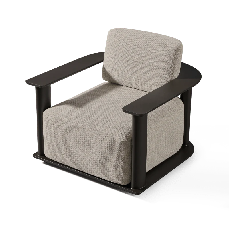 Newport Aluminum Barrel Lounge Chair - Image 6