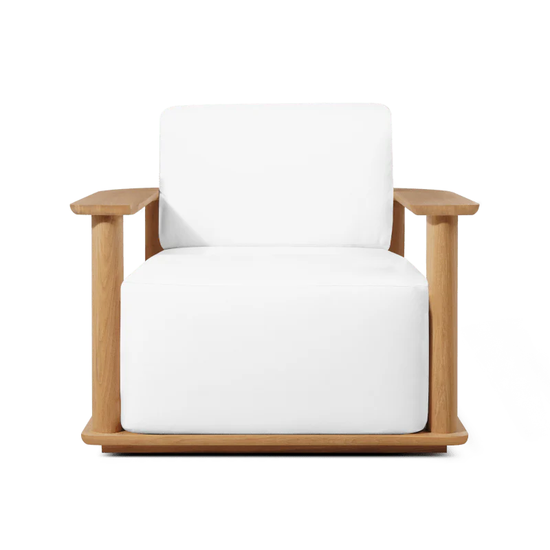 Newport Teak Barrel Swivel Lounge Chair