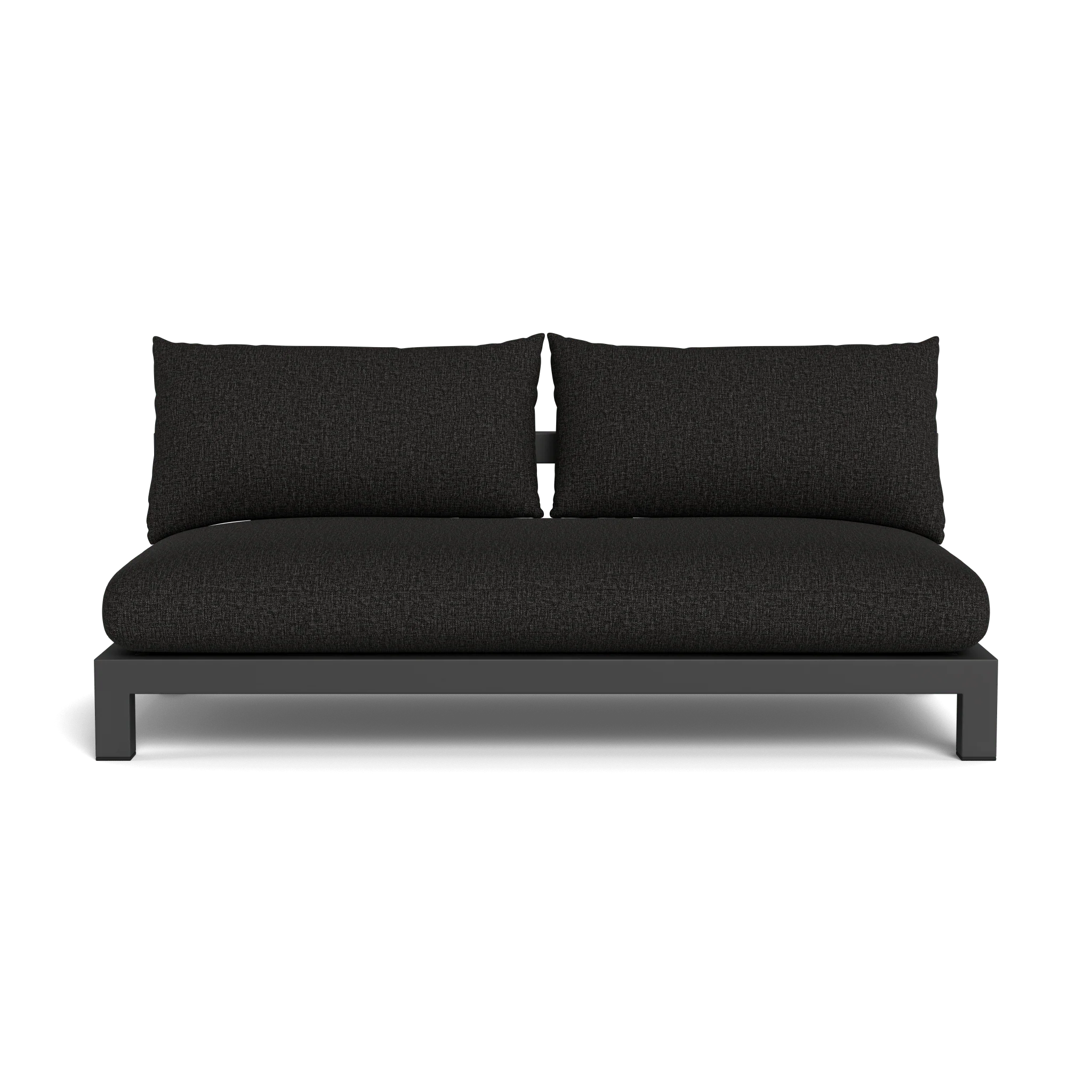 Pacific Aluminum 2 Seat Armless Sofa - Image 18