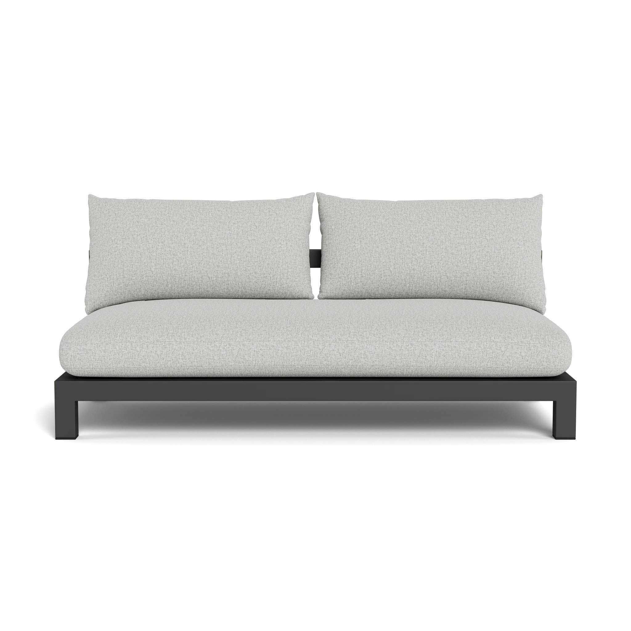 Pacific Aluminum 2 Seat Armless Sofa - Image 19
