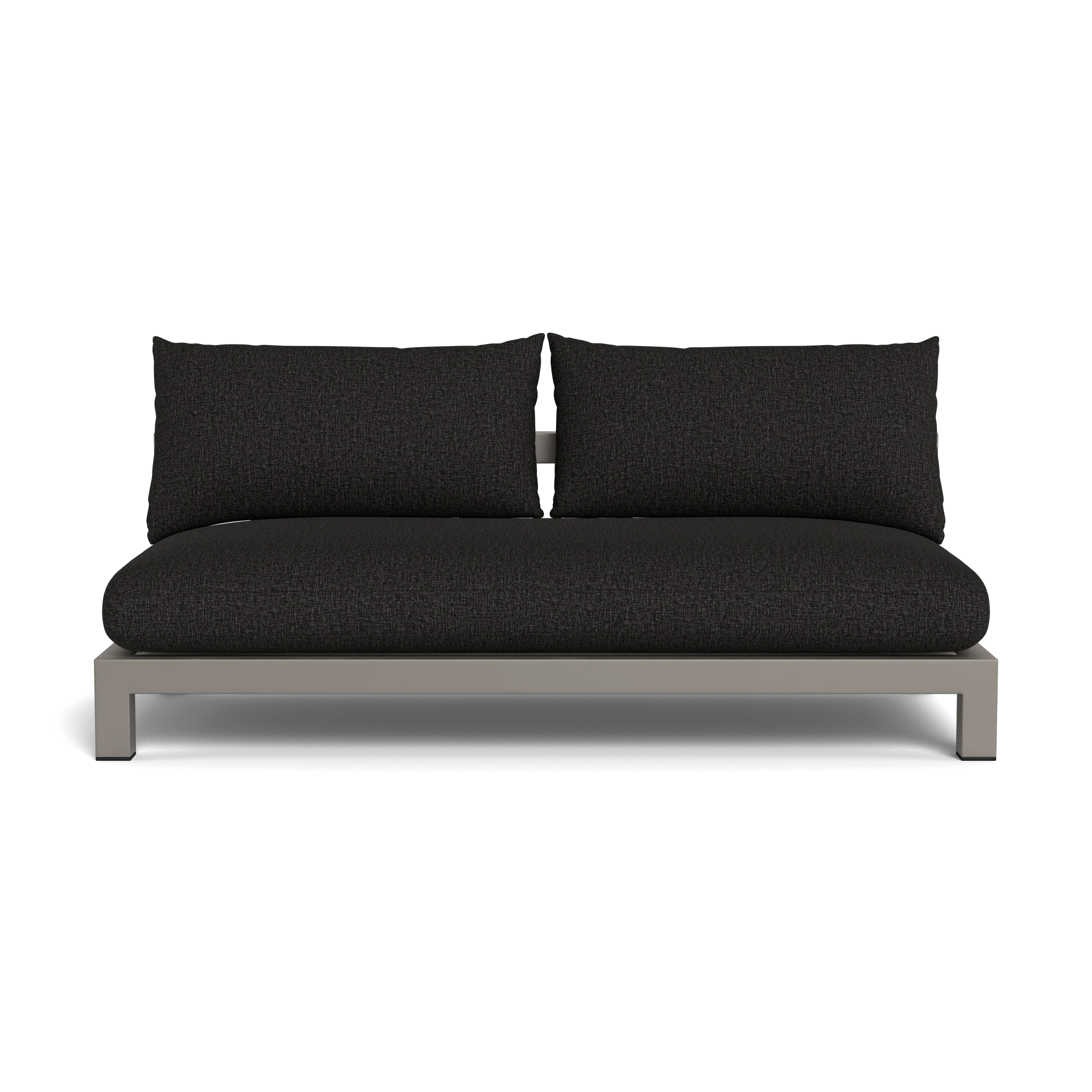 Pacific Aluminum 2 Seat Armless Sofa - Image 20