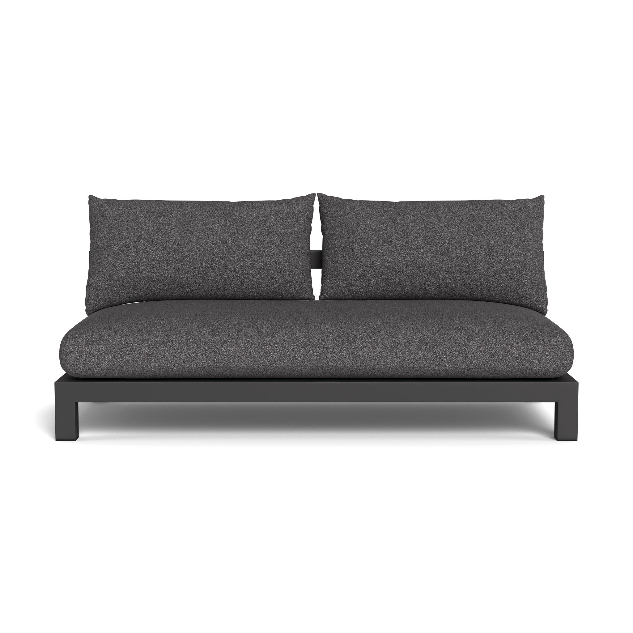 Pacific Aluminum 2 Seat Armless Sofa - Image 24