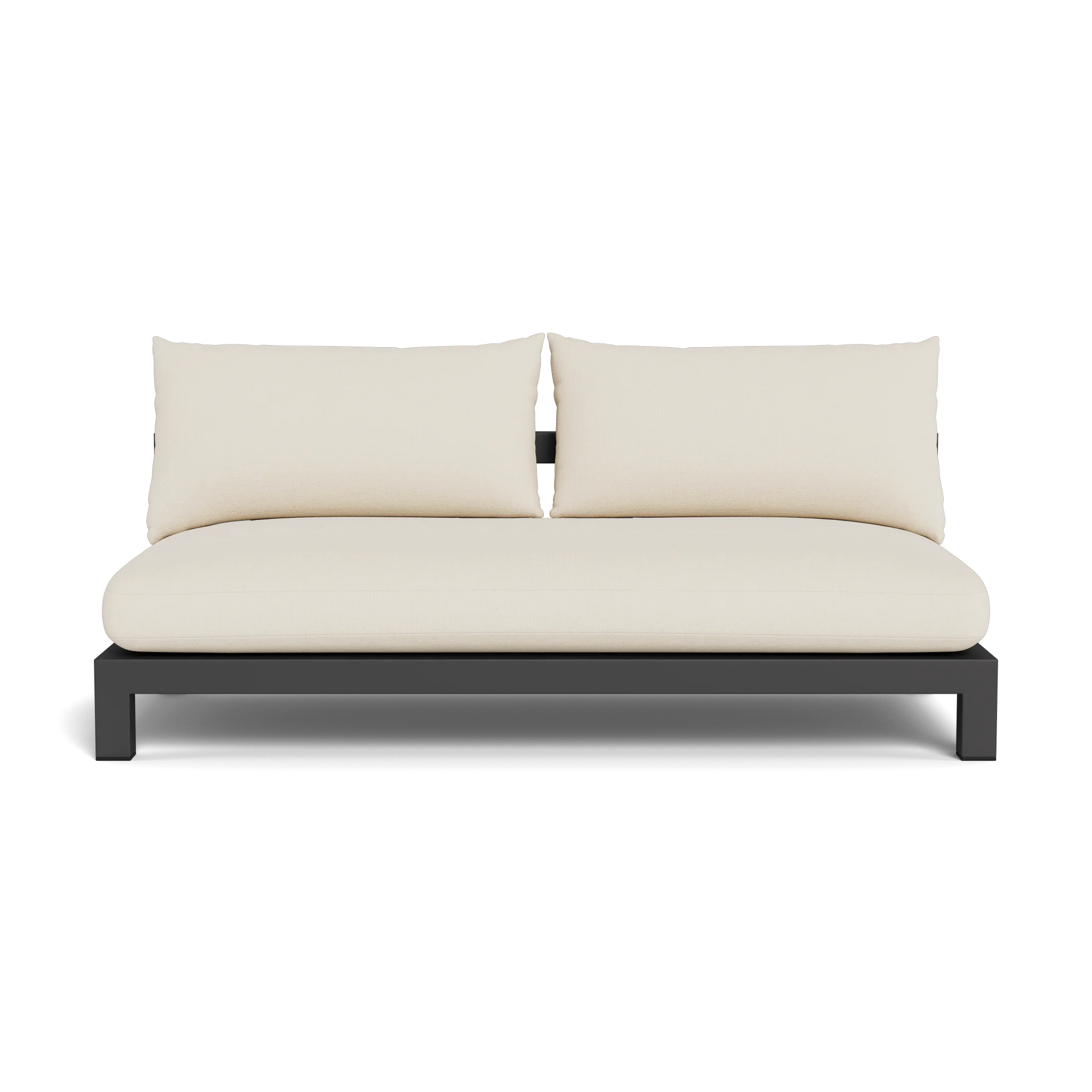 Pacific Aluminum 2 Seat Armless Sofa - Image 26