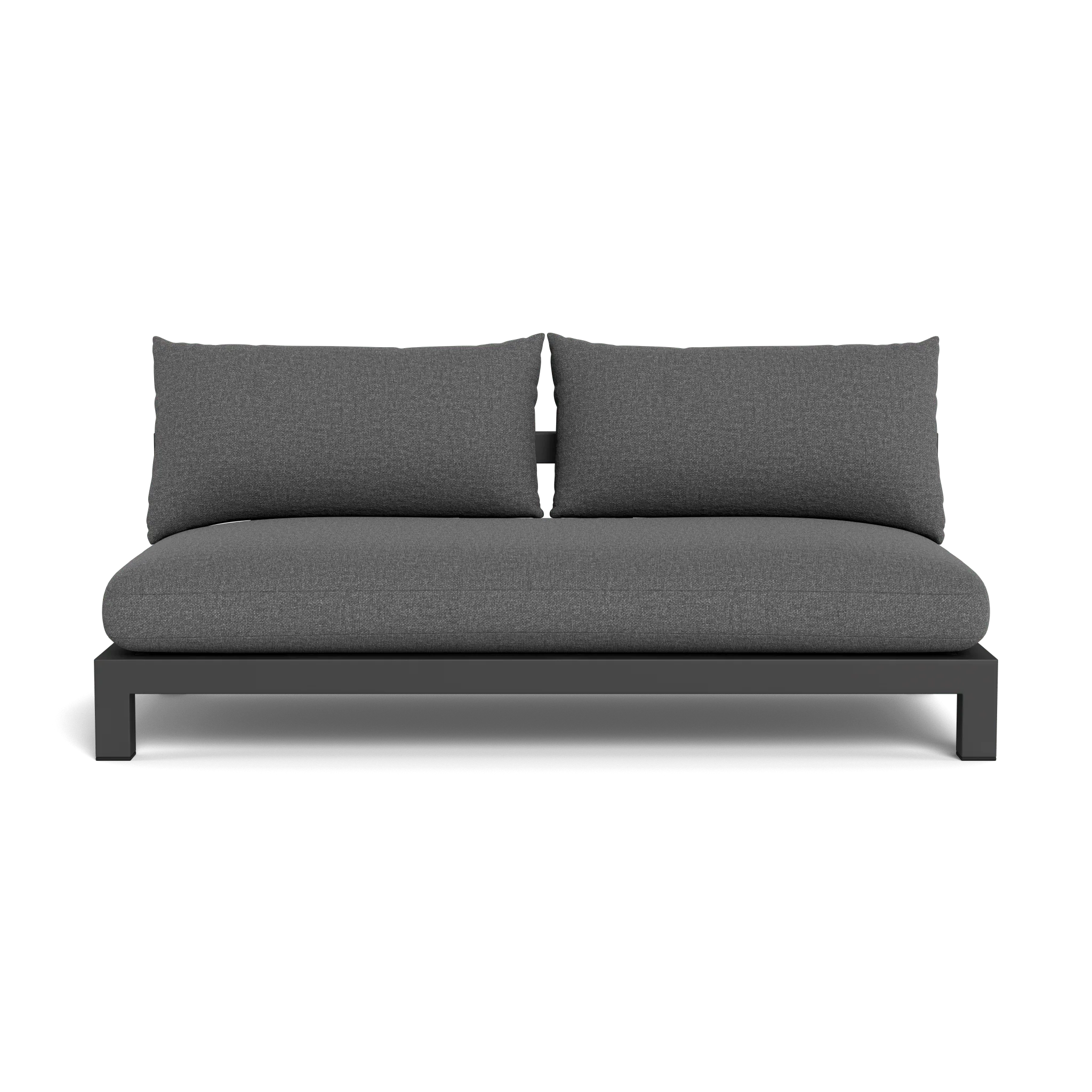Pacific Aluminum 2 Seat Armless Sofa - Image 28