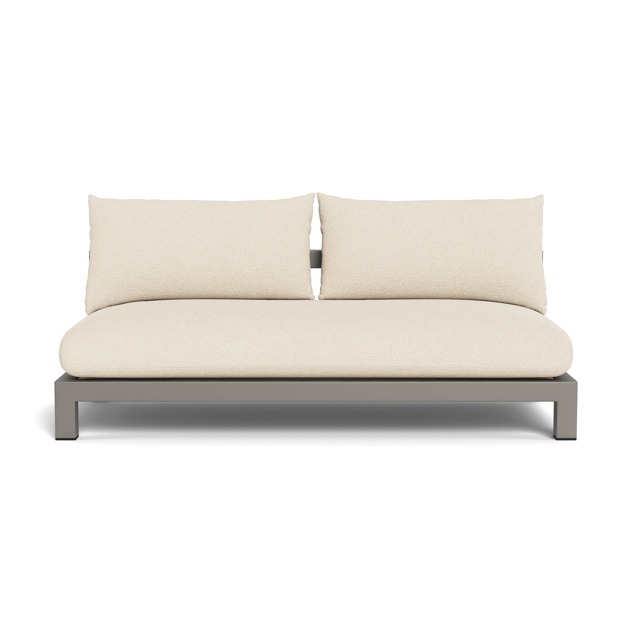 Pacific Aluminum 2 Seat Armless Sofa - Image 31