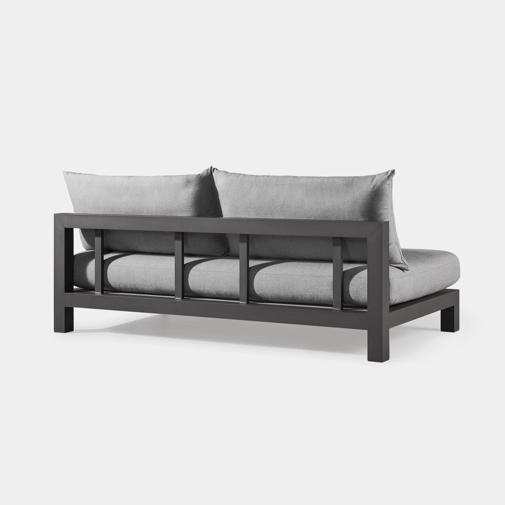 Pacific Aluminum 2 Seat Armless Sofa - Image 5