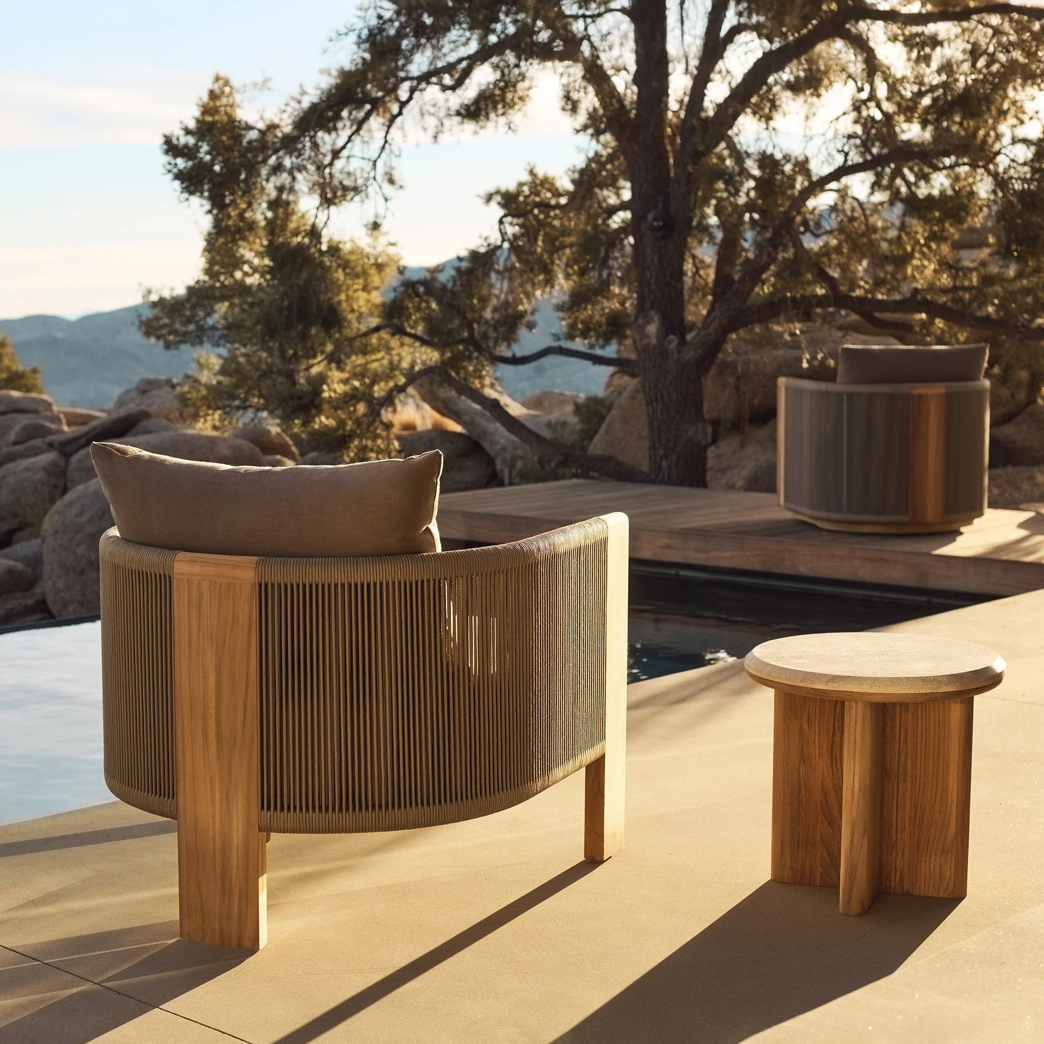 Palm Beach Teak Lounge Chair - Image 7