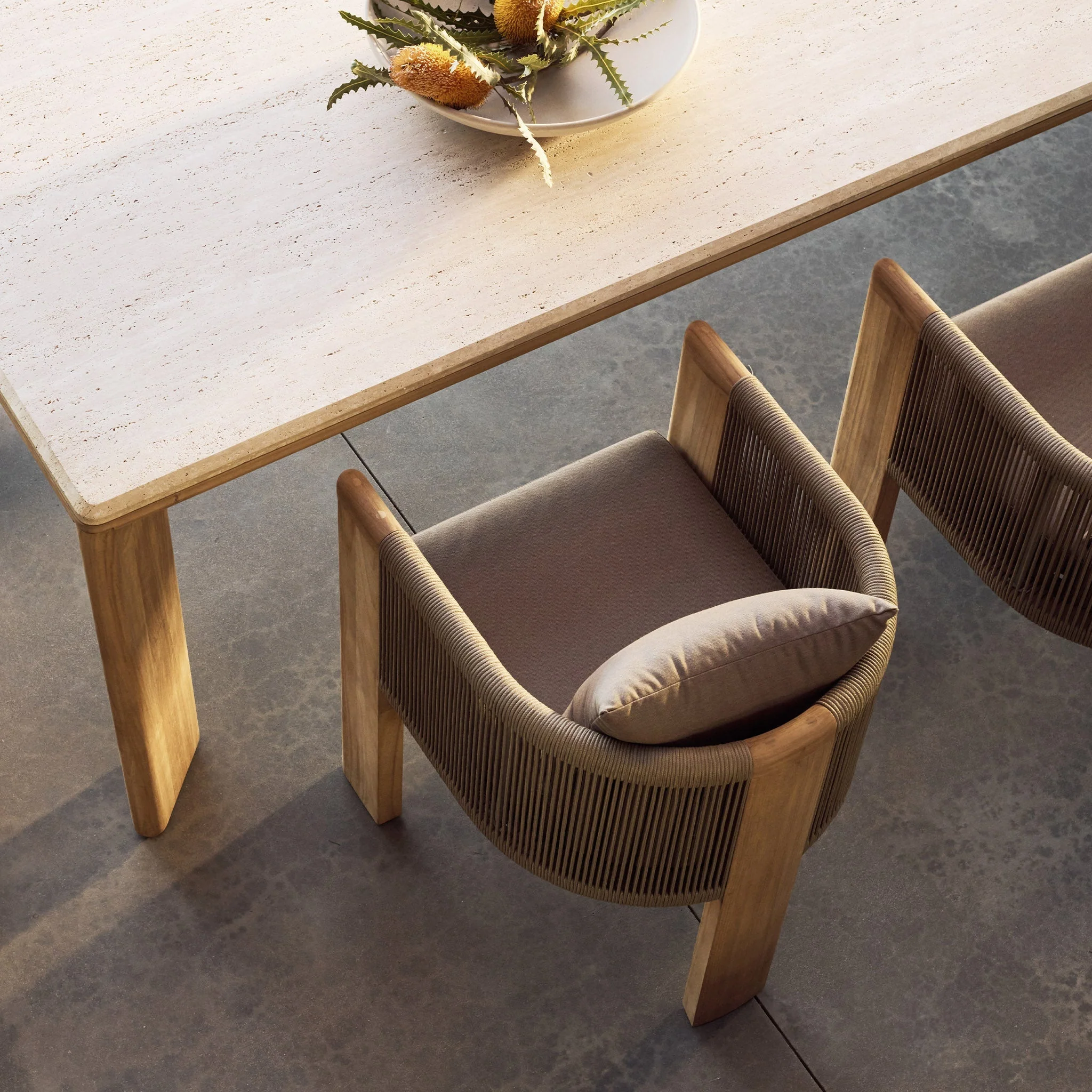 Palm Beach Teak Rectangle Dining Table - Image 5
