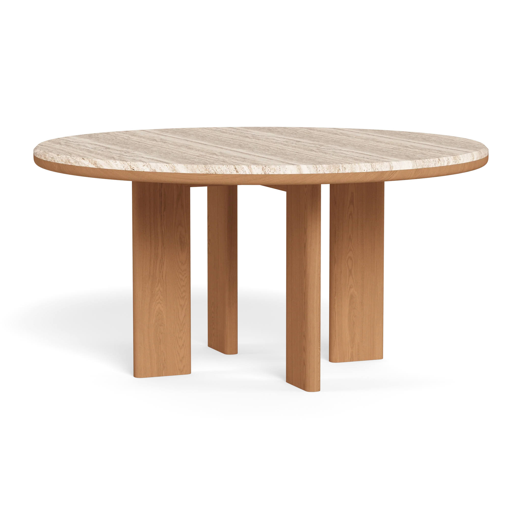 Palm Beach Teak Round Dining Table 60" - Image 3