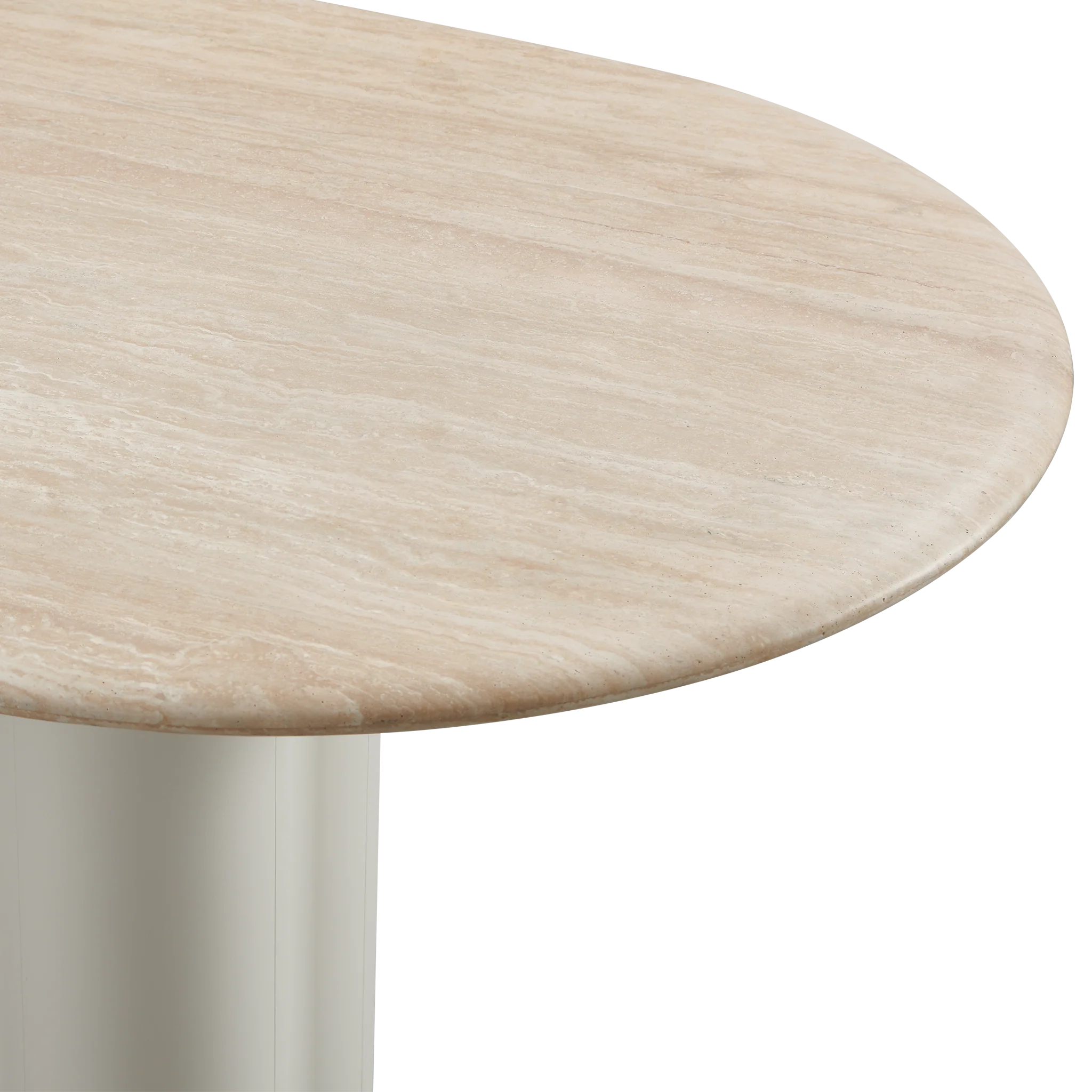 Porto Aluminum Pill Dining Table 108" - Image 6