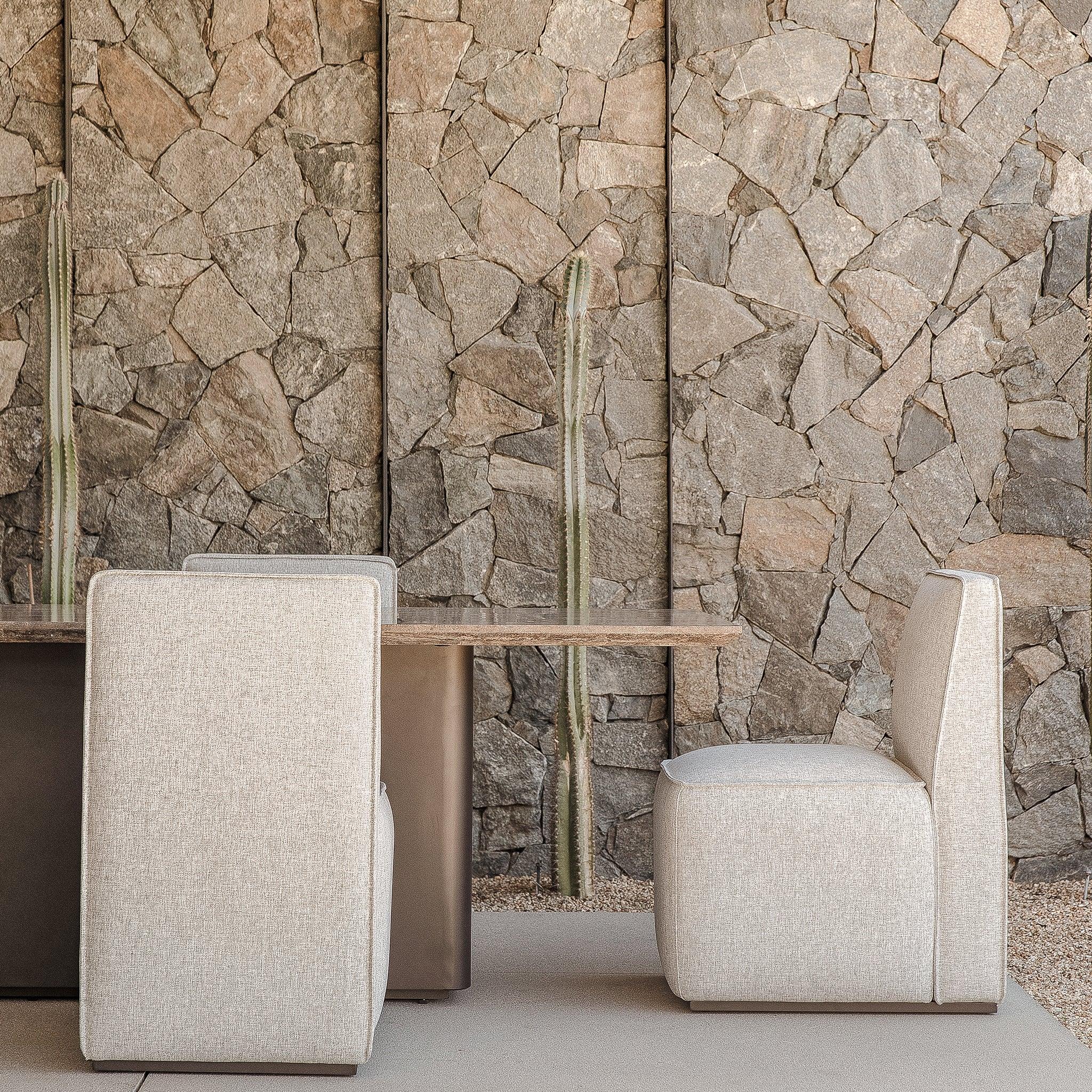 Santorini Outdoor Armless Dining Chair - Image 2
