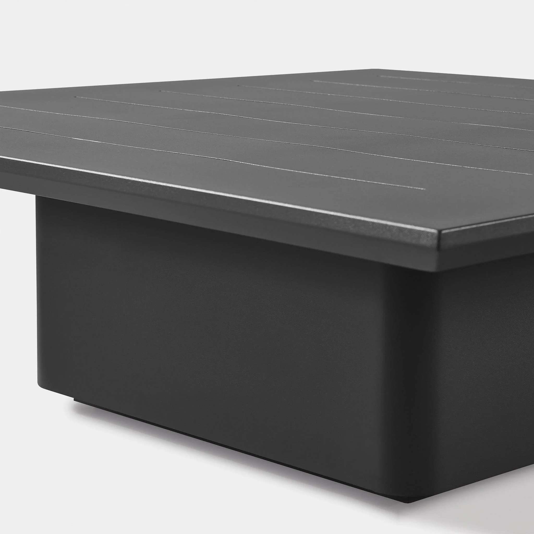 Santorini Outdoor Slatted Square Side Table - Image 6