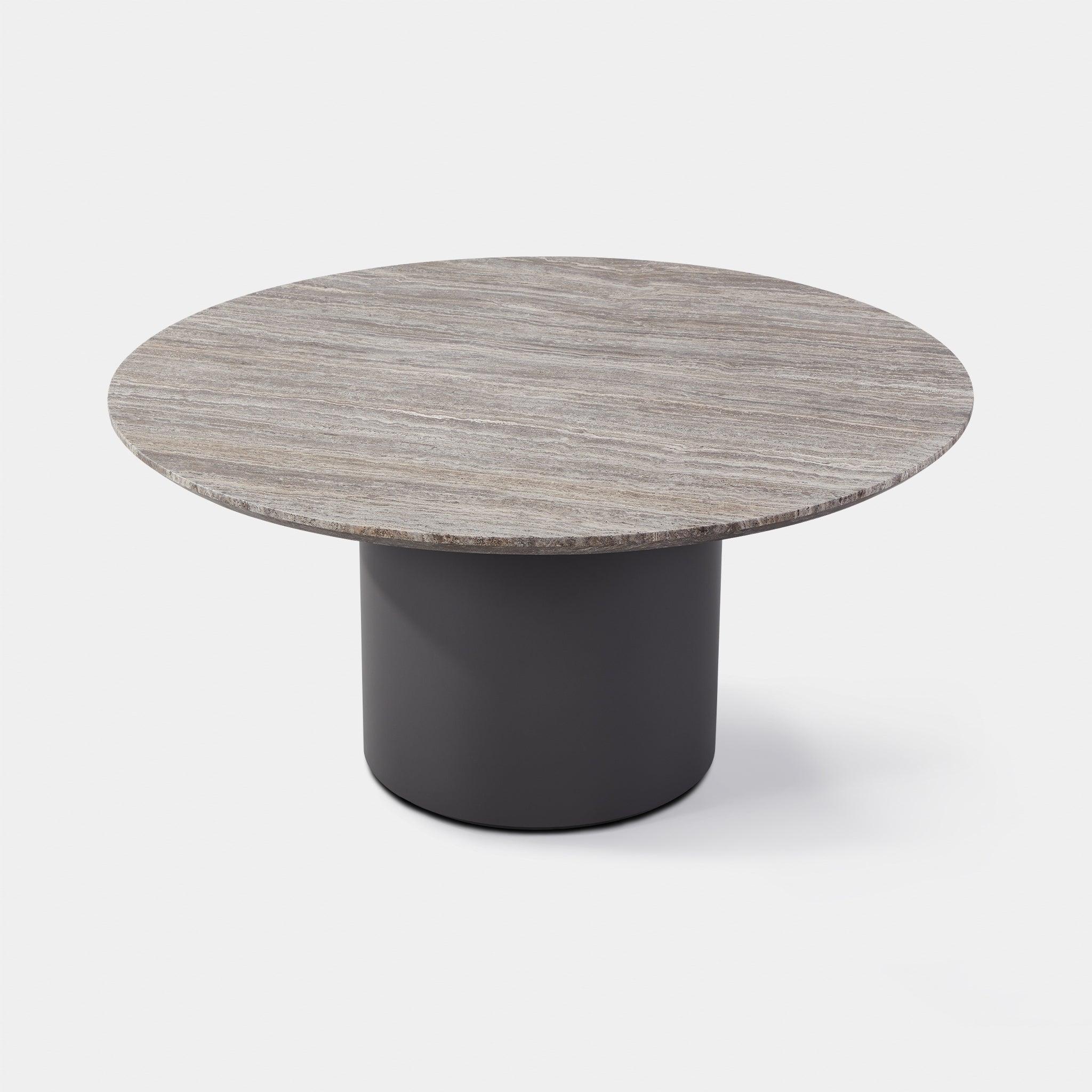 Santorini Outdoor Stone Round Dining Table 60" - Image 3