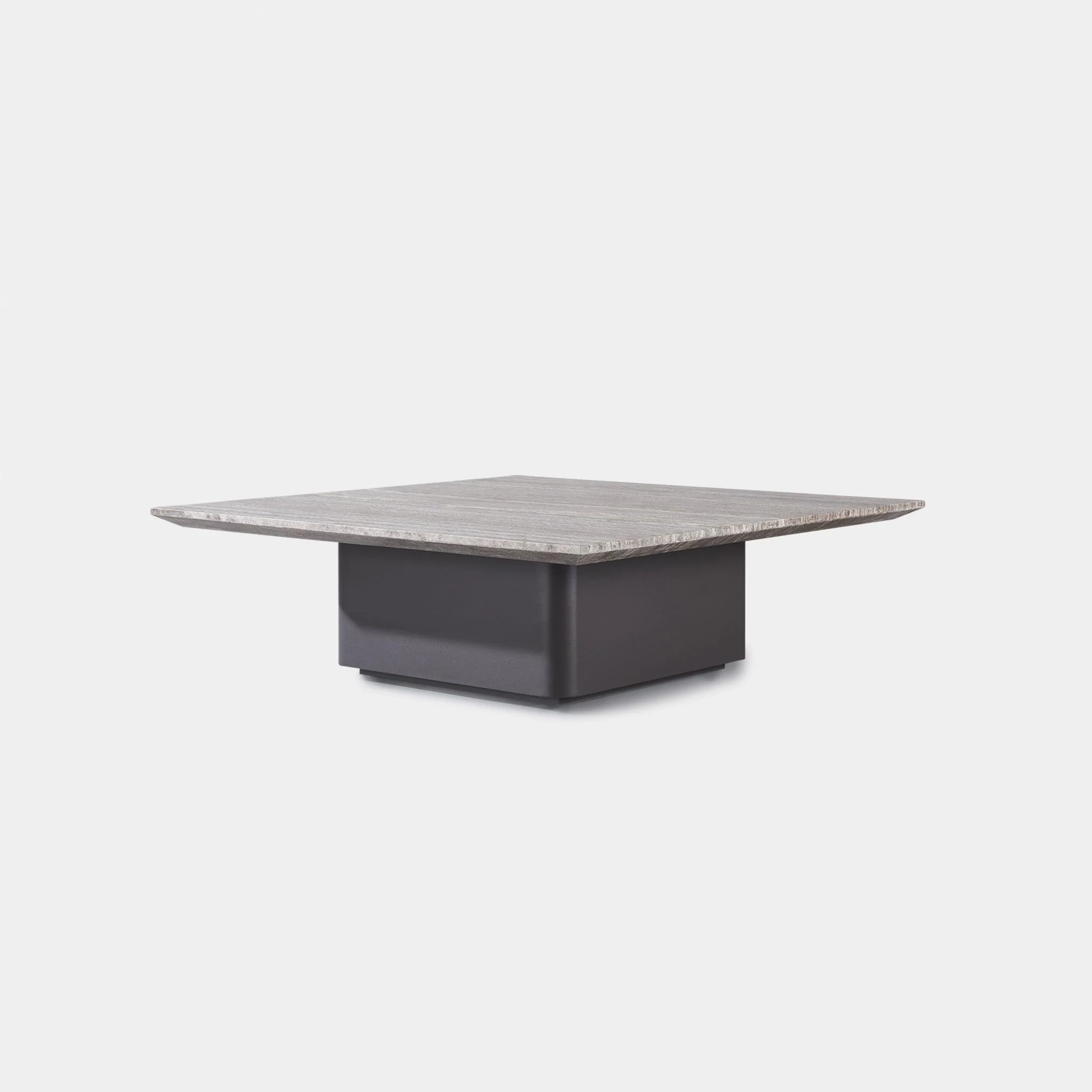 Santorini Outdoor Stone Square Side Table - Image 7