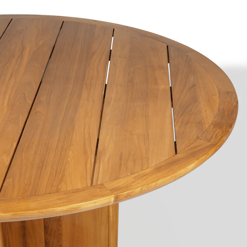Sydney Slatted Round Dining Table 60" - Image 6