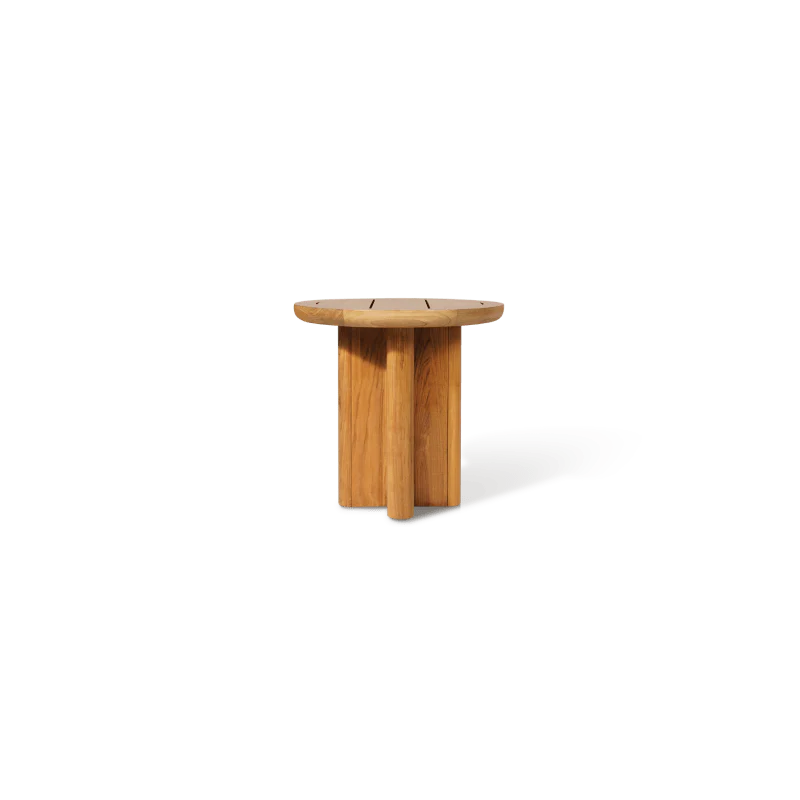 Sydney Slatted Round Side Table - Image 4