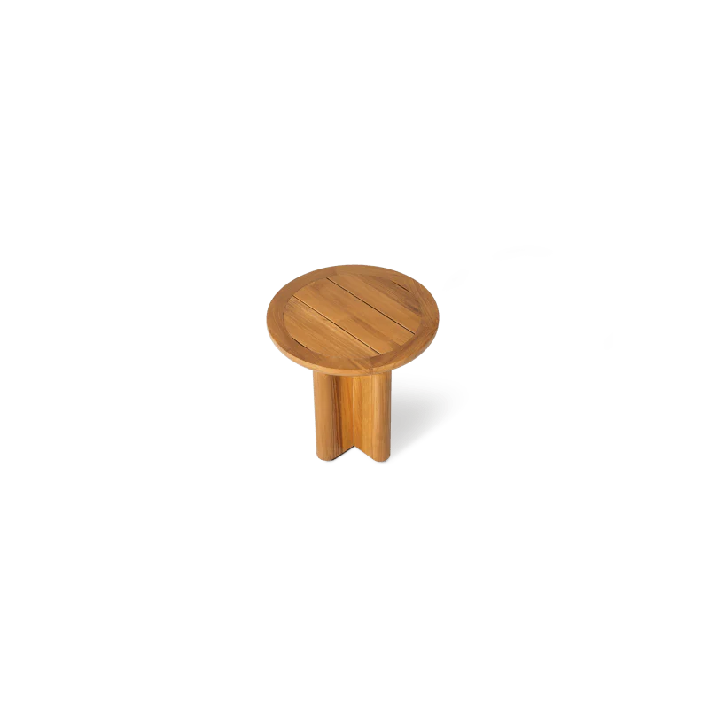 Sydney Slatted Round Side Table - Image 5