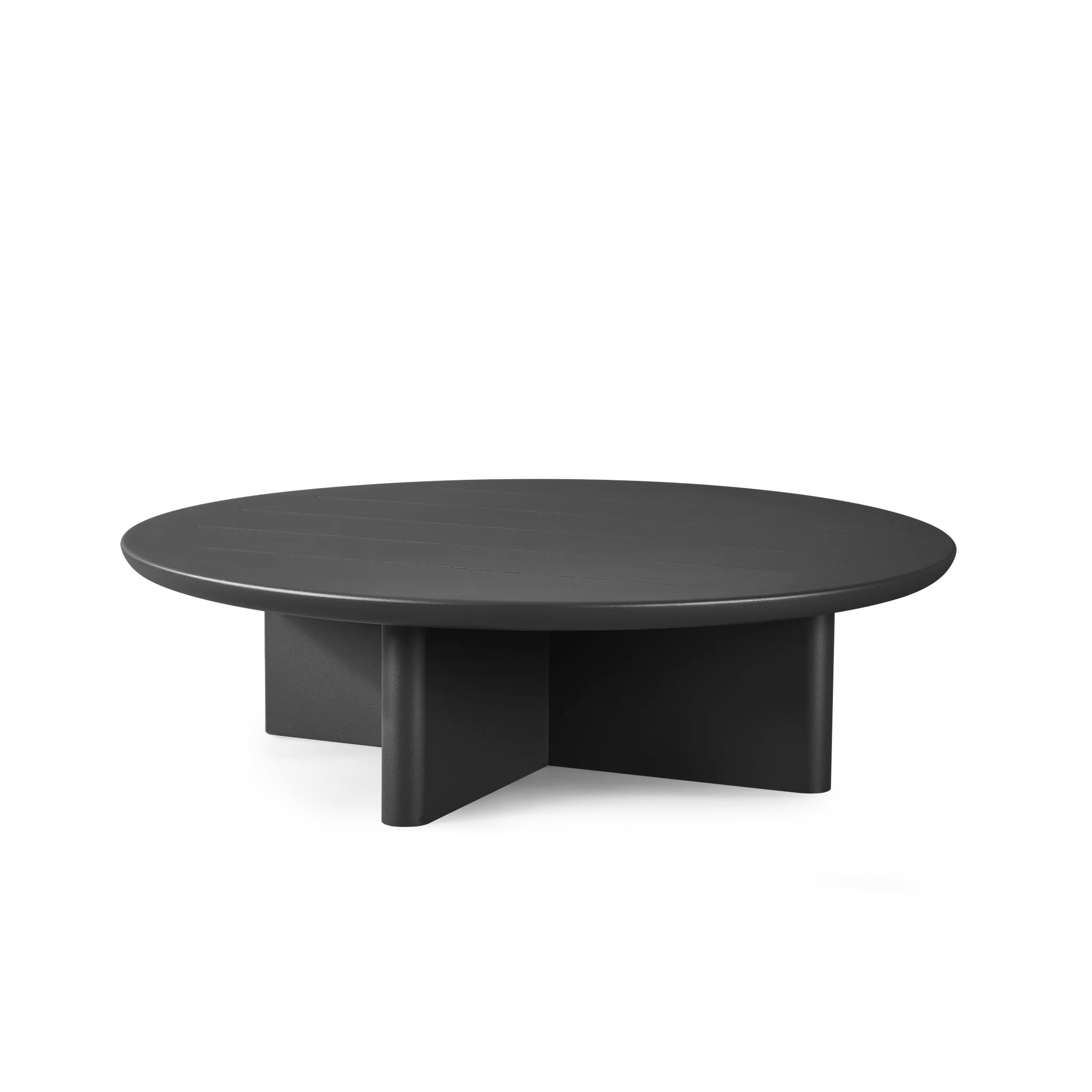 Victoria Round Slatted Coffee Table - Image 2