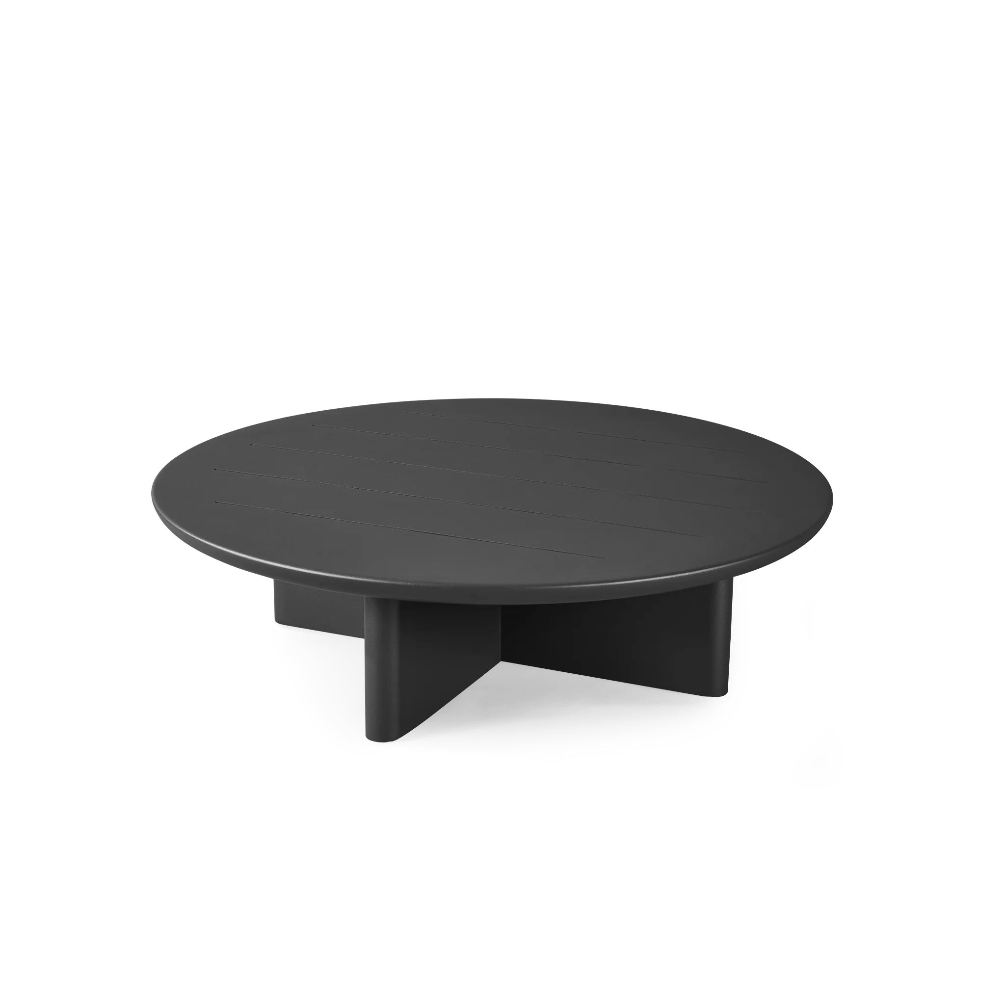 Victoria Round Slatted Coffee Table - Image 4