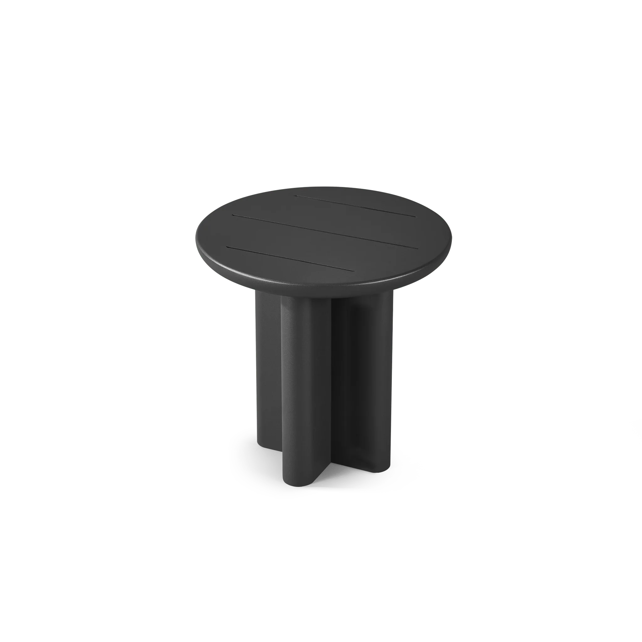 Victoria Round Slatted Side Table - Image 4