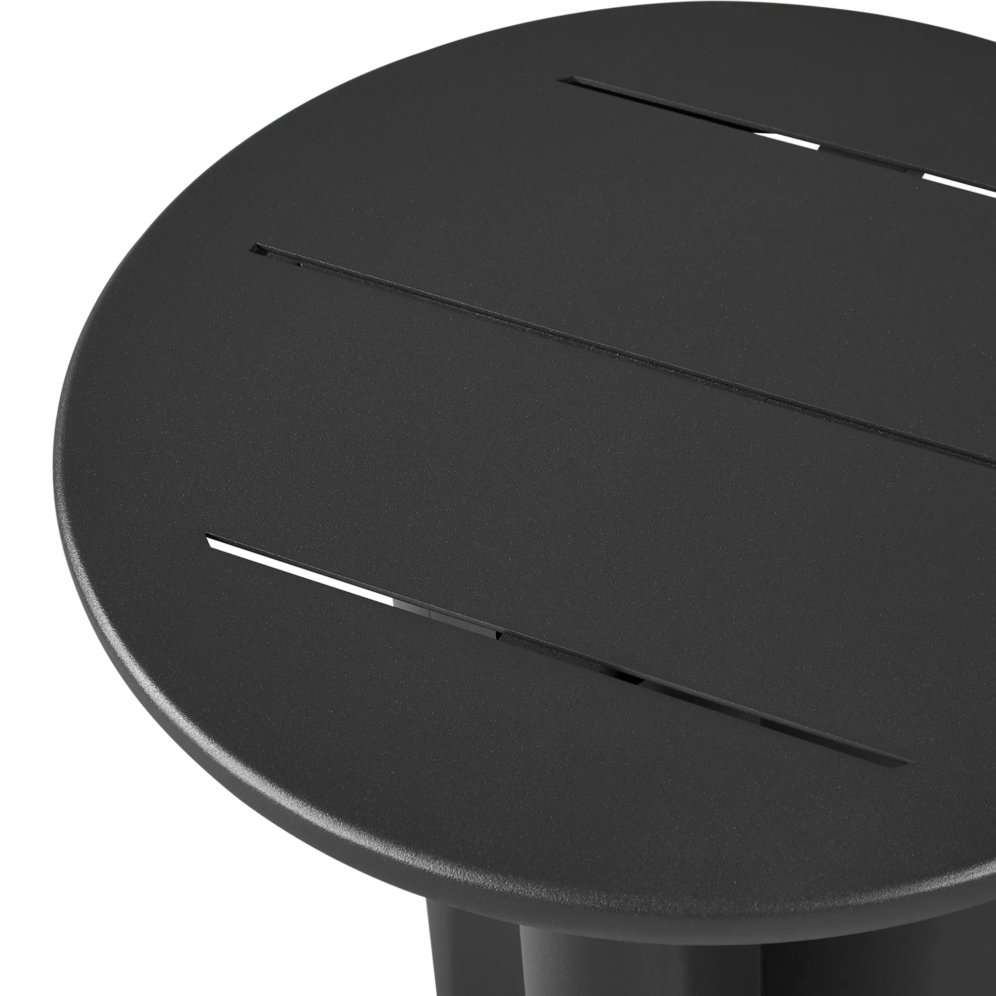 Victoria Round Slatted Side Table - Image 6