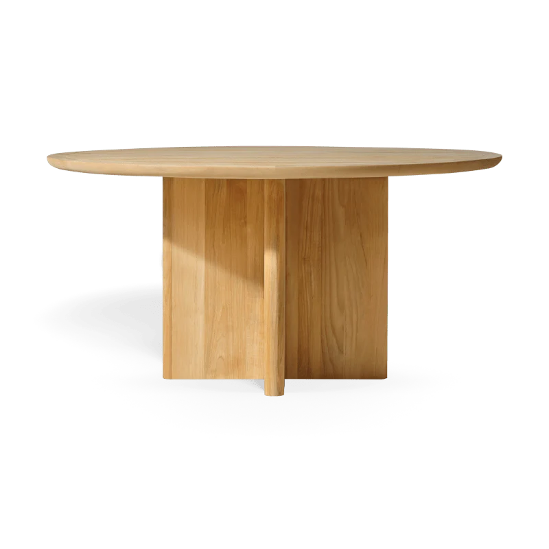Victoria Teak Slatted Dining Table 60"