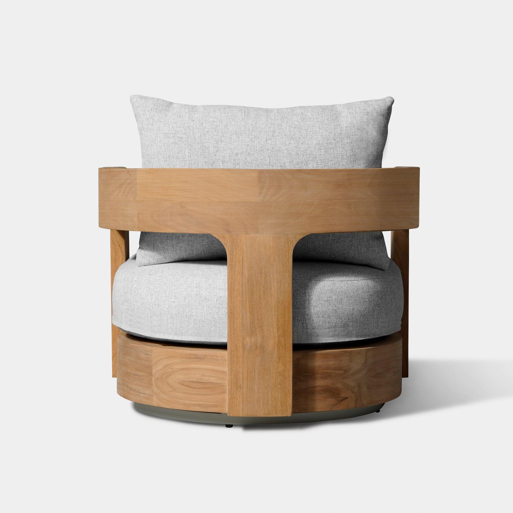 Victoria Teak Swivel Lounge Chair - Image 5