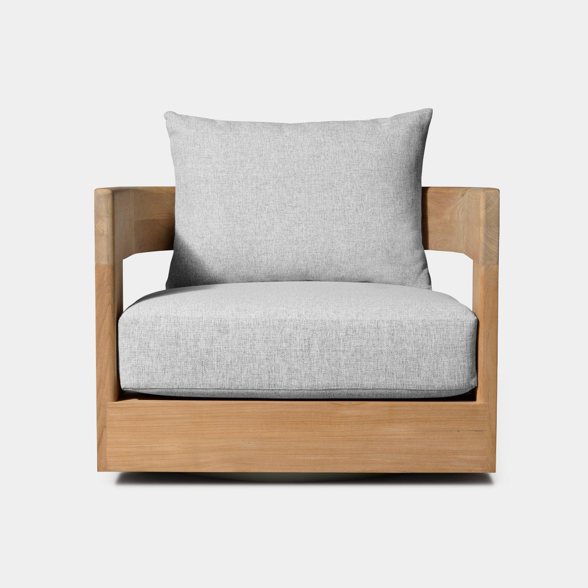 Victoria Teak Swivel Lounge Chair - Image 6